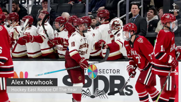 Alex Newhook: Hockey East Rookie of the Year